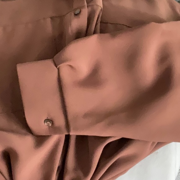 STORETS LONG DRESS COAT IN BROWN - Picture 6 of 7